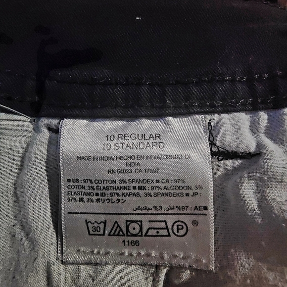 Old Navy Black Boot-Cut Chino Pants Women's Size 10 Regular Everyday Neutral EUC - Picture 4 of 5